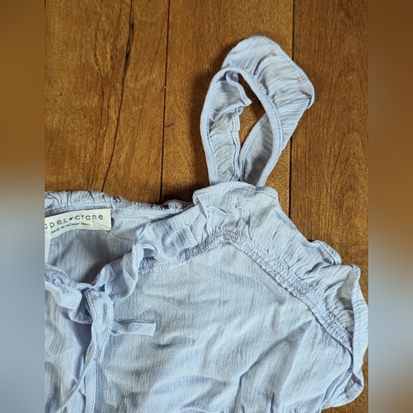 Powder Blue Frill Tank - Paper Crane - Picture 4 of 5
